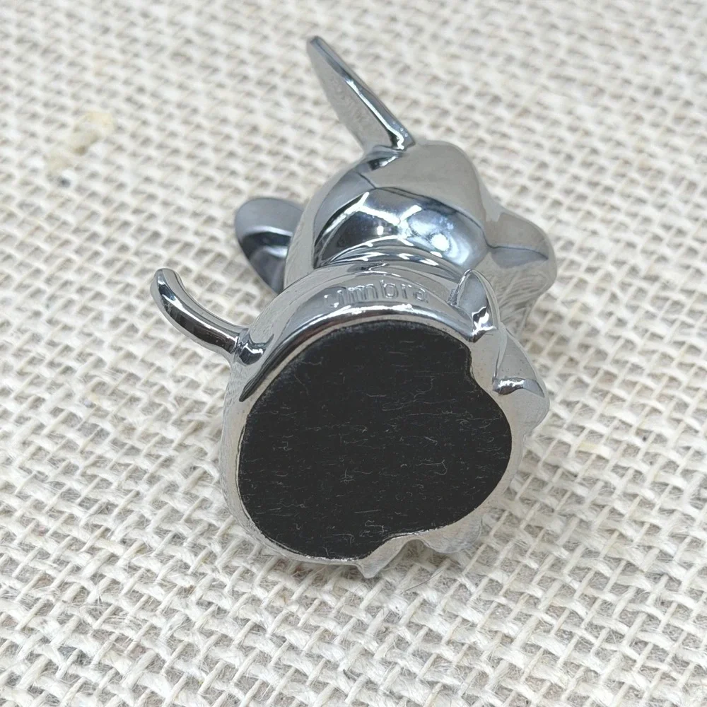Umbra French Bulldog Ring Holder Chrome Silver Metal Dog Figurine Jewelry Stand